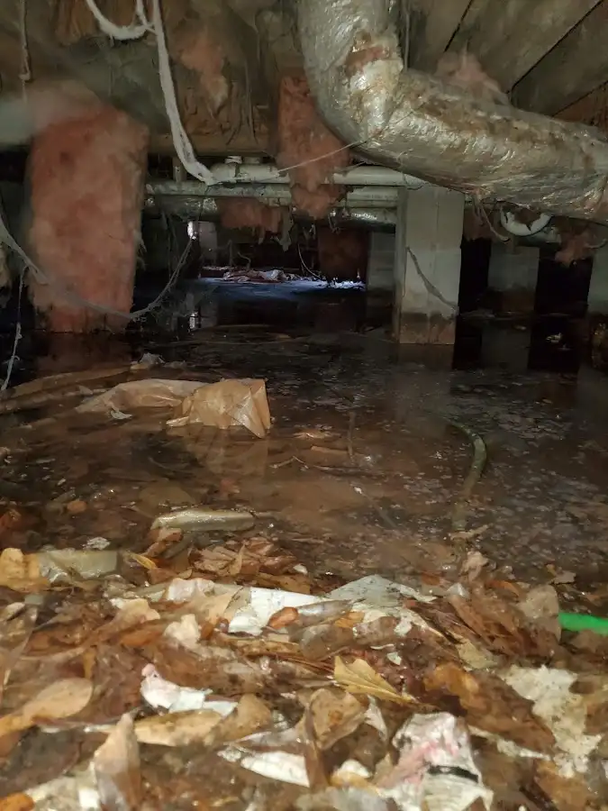 Crawl space flood assessment for Commercial Water Damage Restoration in Waianae