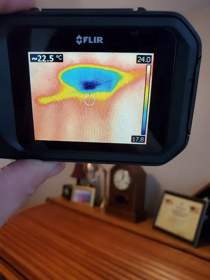 Thermal imaging inspection for water damage in Waianae