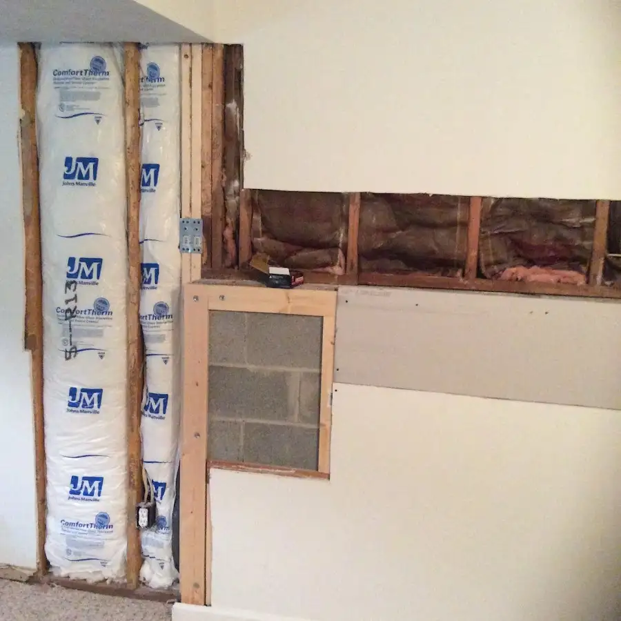 Wall insulation replacement during Basement Flood Cleanup in Waianae